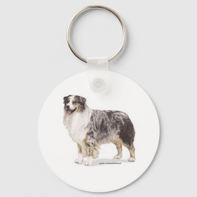 Australian Shepherd Key Ring (Front)