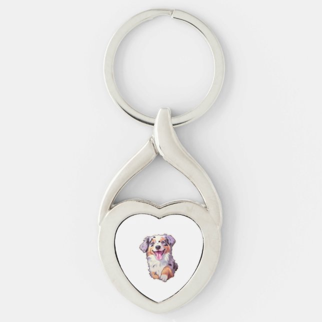 Australian Shepherd    Key Ring (Front)