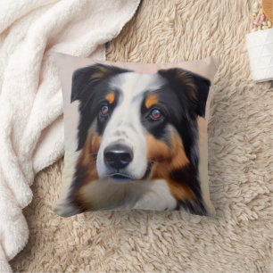 Australian Shepherd Kopf - Cushion