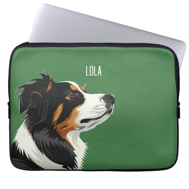 Australian Shepherd Laptop Sleeve (Front)