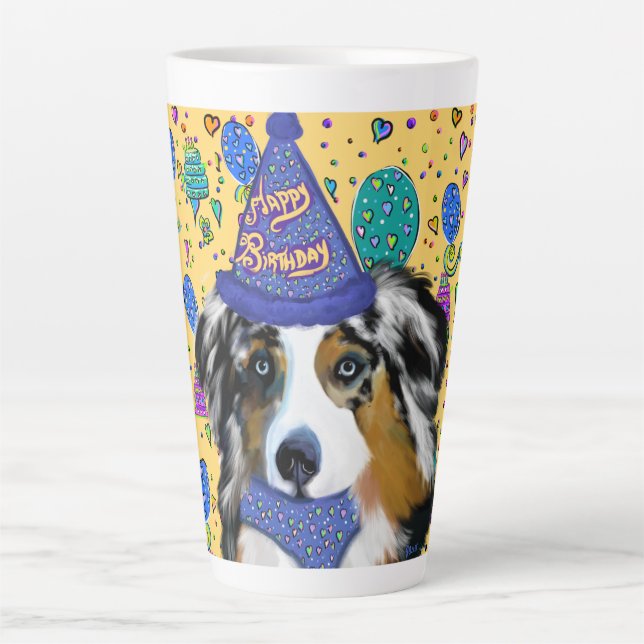 AUSTRALIAN SHEPHERD  LATTE MUG (Front)