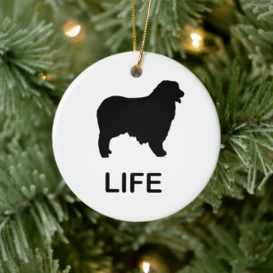 australian shepherd life ceramic tree decoration