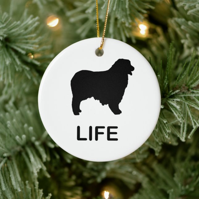 australian shepherd life ceramic tree decoration (Tree)