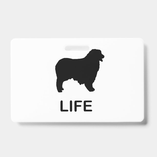 australian shepherd life ID badge (Front)