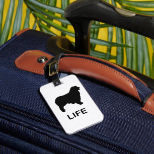 australian shepherd life luggage tag