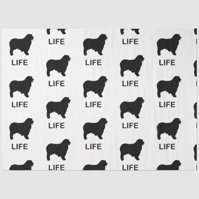 australian shepherd life tissue paper (Front)
