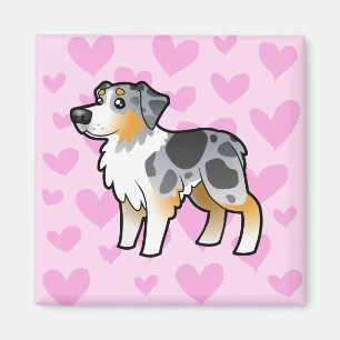 Australian Shepherd Love Magnet
