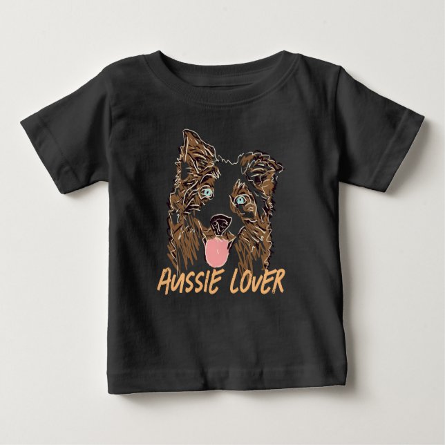 Australian Shepherd Lover Baby T-Shirt (Front)
