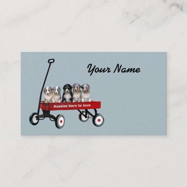 Australian Shepherd Lover Business Card (Front)