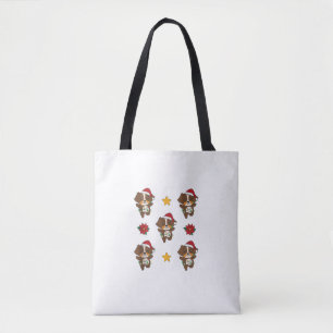 Australian Shepherd Merry Christmas Winter Dogs Ch Tote Bag