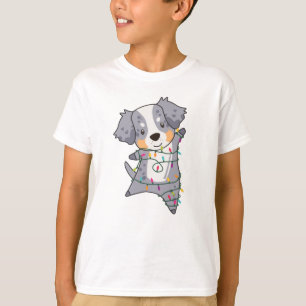 Australian Shepherd Merry Christmas Winter T-Shirt