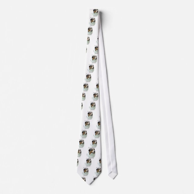 Australian Shepherd Mum 2 Tie (Front)
