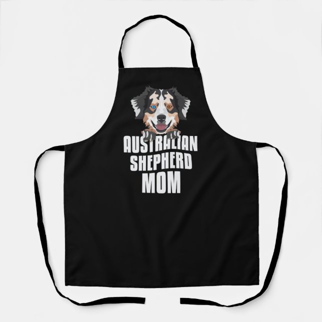 Australian Shepherd Mum, Dog Mum Apron (Front)