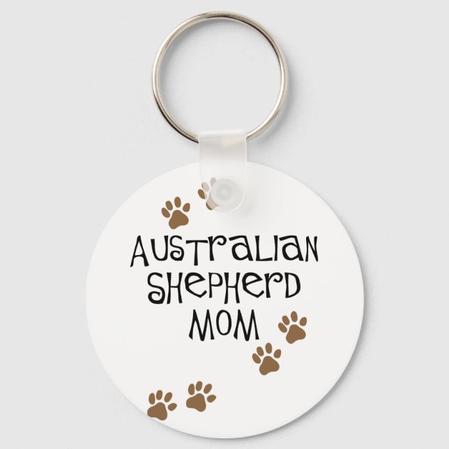 Australian Shepherd Mum Key Ring (Front)