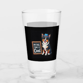 Australian Shepherd My Dog Thinks I'm Cool For Dog Glass