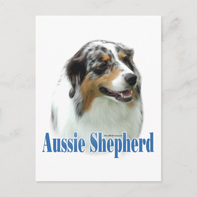 Australian Shepherd Name Postcard (Front)