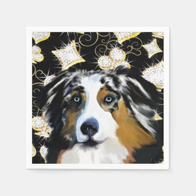 Australian Shepherd   Napkin (Front)
