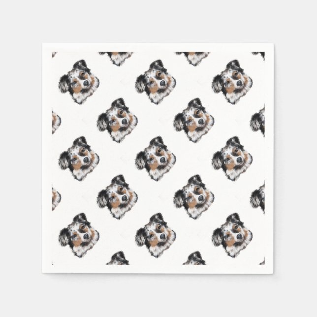 Australian Shepherd Napkin (Front)