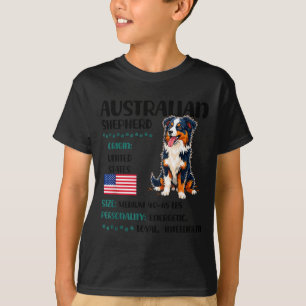 Australian Shepherd Origin Funny Aussie Dog Lover T-Shirt