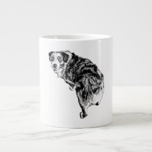 Australian Shepherd “Over the Shoulder” Mug – Ink