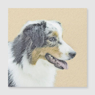 Australian Shepherd Painting - Original Dog Art