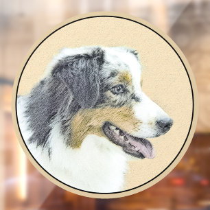 Australian Shepherd Painting - Original Dog Art