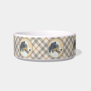 Australian Shepherd Painting - Original Dog Art Bowl