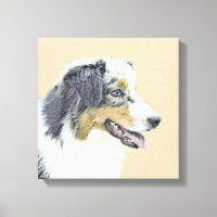 Australian Shepherd Painting - Original Dog Art