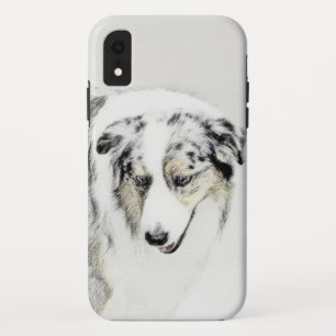 Australian Shepherd Painting - Original Dog Art Case-Mate iPhone Case