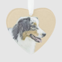 Australian Shepherd Painting - Original Dog Art