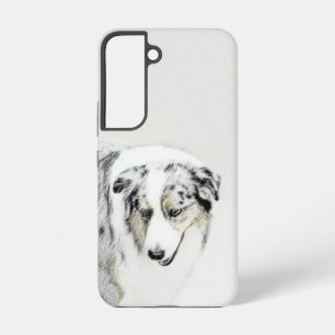Australian Shepherd Painting - Original Dog Art Samsung Galaxy Case