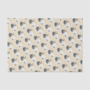Australian Shepherd Painting - Original Dog Art Tissue Paper