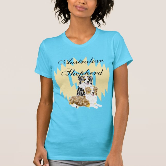 Australian Shepherd Pair 1 T-Shirt (Front)