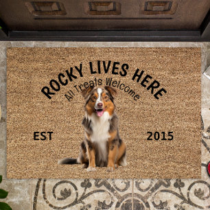 Australian Shepherd Personalised Dog Lover Doormat