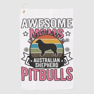 Australian Shepherd Pet Lover Vintage Dog Shirt De Golf Towel