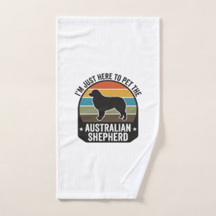 Australian Shepherd Pet Lover Vintage Dog Shirt De Hand Towel