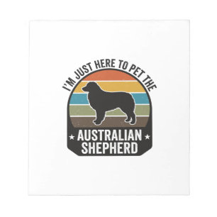 Australian Shepherd Pet Lover Vintage Dog Shirt De Notepad