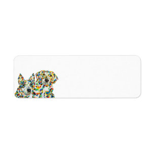 Australian Shepherd Plott Hound Address Label