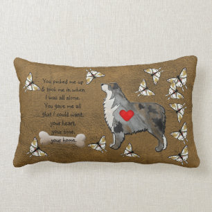 Australian Shepherd Poem Lumbar Cushion