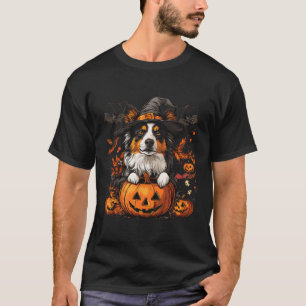 Australian Shepherd Pumpkin Halloween Thanksgiving T-Shirt