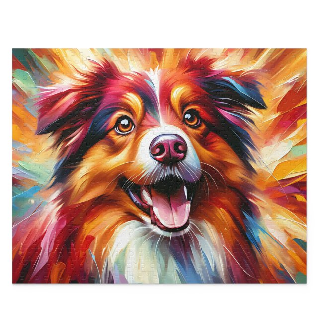 Australian Shepherd Puzzle: Red Tri-Colour Aussie Jigsaw Puzzle (Australian Shepherd Puzzle: Red Tri-Color Aussie Jigsaw)