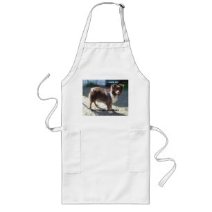 australian shepherd red tri love w pic long apron