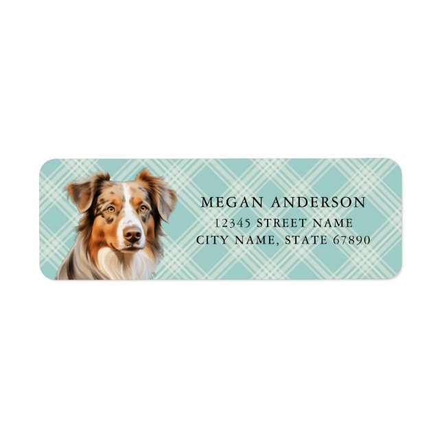 Australian Shepherd Return Address Labels (Front)