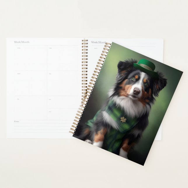 australian shepherd saint patrick planner (Display)