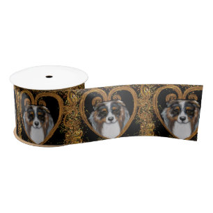 Australian Shepherd Satin Ribbon