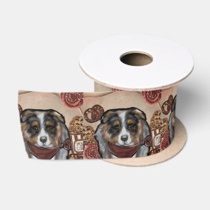 AUSTRALIAN SHEPHERD SATIN RIBBON