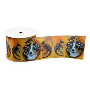 AUSTRALIAN SHEPHERD SATIN RIBBON