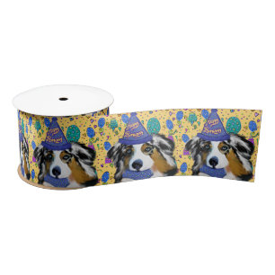 AUSTRALIAN SHEPHERD SATIN RIBBON
