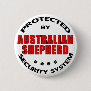 Australian Shepherd Security 6 Cm Round Badge