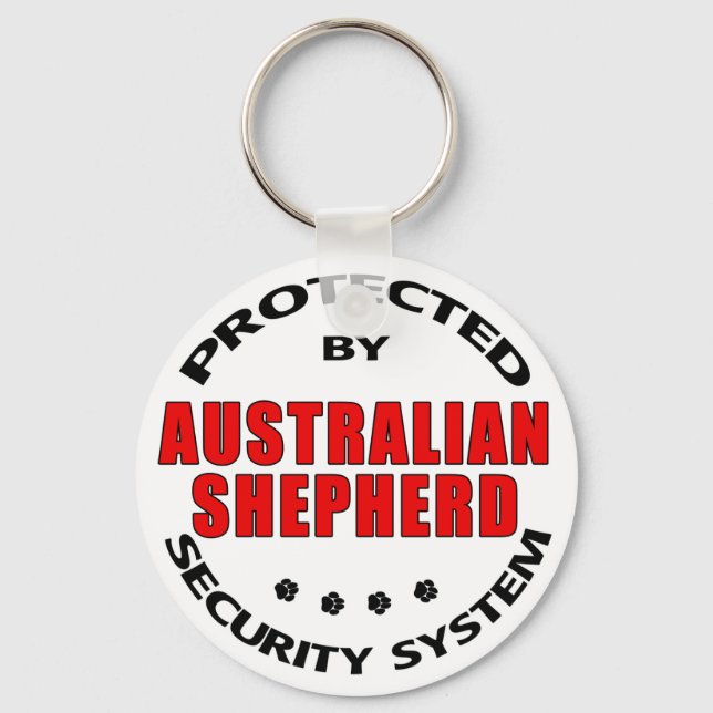 Australian Shepherd Security Key Ring (Front)